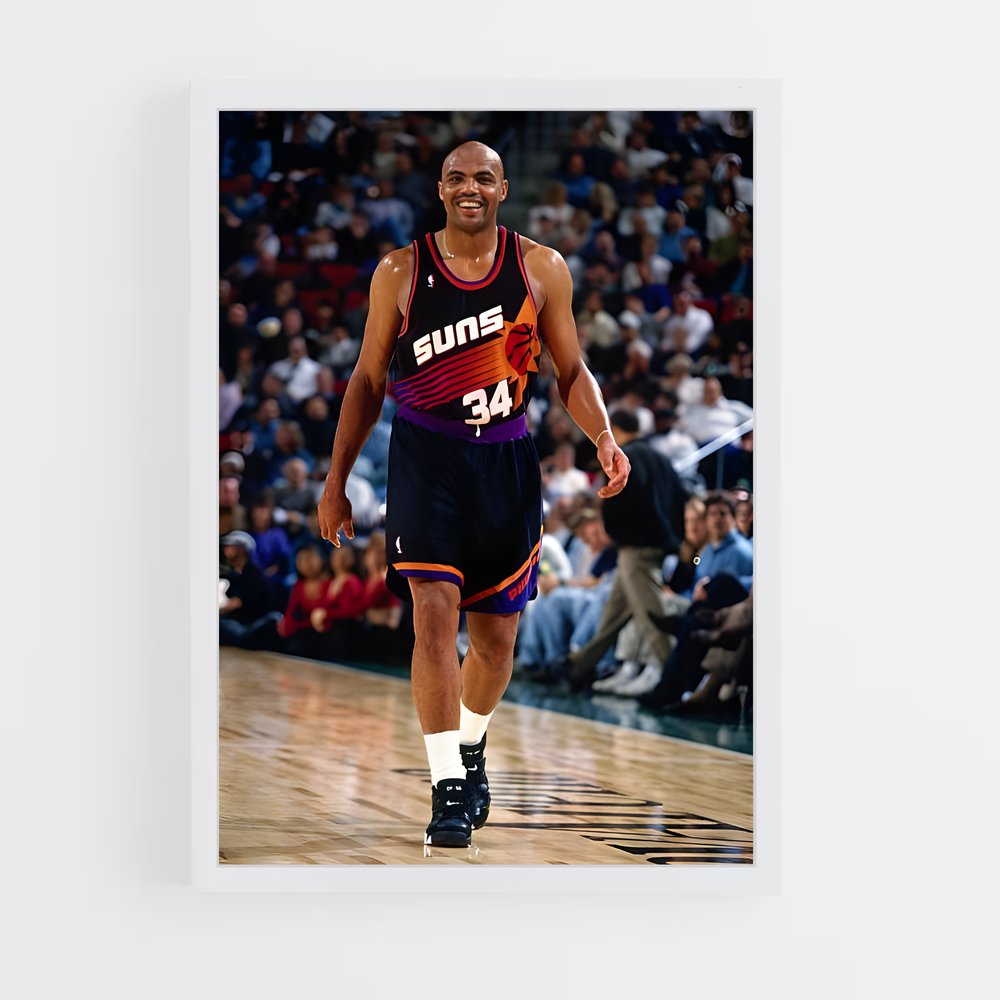 Poster Charles barkley parquet – affiche Basketball (vue 3)